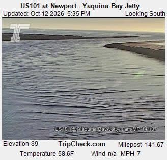 US101 at Newport - Yaquina Bay Jetty