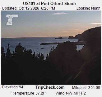 US101 at Port Orford Storm