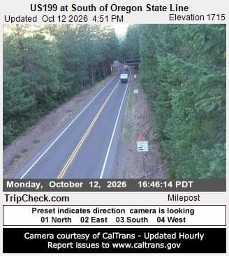 US199 at South of Oregon State Line