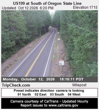 US199 at South of Oregon State Line