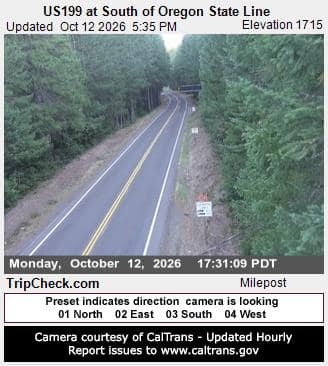 US199 at South of Oregon State Line