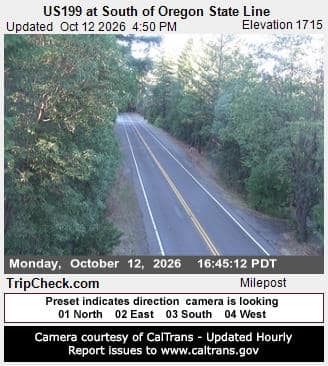 US199 at South of Oregon State Line