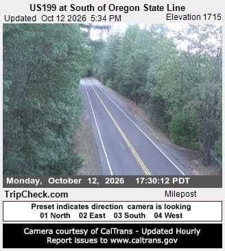 US199 at South of Oregon State Line