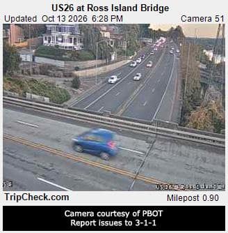 US26 at Ross Island Bridge