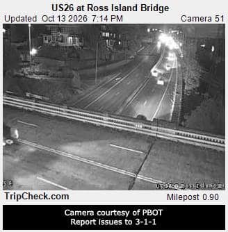 US26 at Ross Island Bridge
