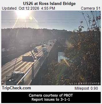 US26 at Ross Island Bridge