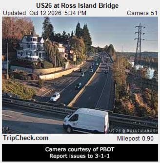 US26 at Ross Island Bridge