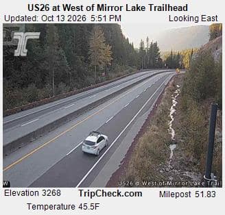 US26 at West of Mirror Lake Trailhead