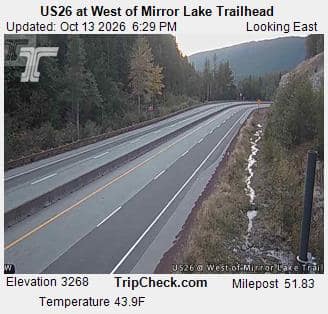 US26 at West of Mirror Lake Trailhead