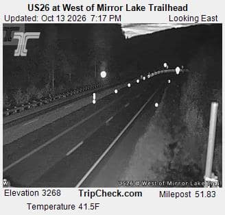 US26 at West of Mirror Lake Trailhead