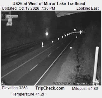 US26 at West of Mirror Lake Trailhead