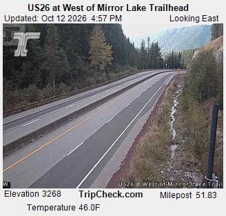 US26 at West of Mirror Lake Trailhead