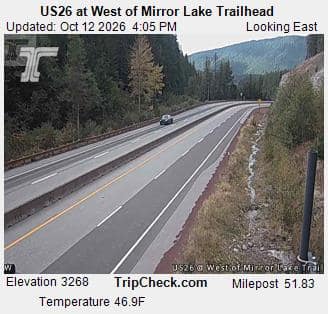 US26 at West of Mirror Lake Trailhead