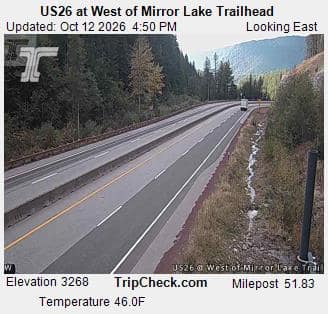 US26 at West of Mirror Lake Trailhead