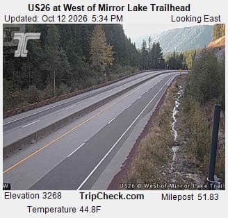 US26 at West of Mirror Lake Trailhead