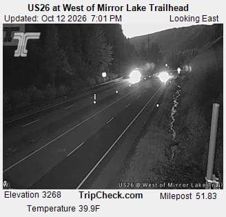 US26 at West of Mirror Lake Trailhead