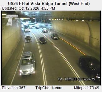 US26 EB at Vista Ridge Tunnel (West End)