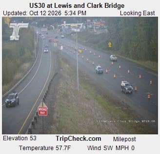 US30 at Lewis and Clark Bridge