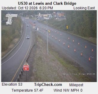 US30 at Lewis and Clark Bridge