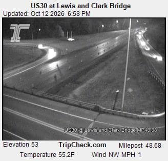 US30 at Lewis and Clark Bridge