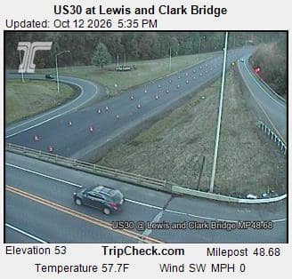 US30 at Lewis and Clark Bridge