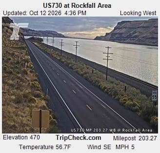 US730 at Rockfall Area