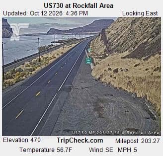 US730 at Rockfall Area