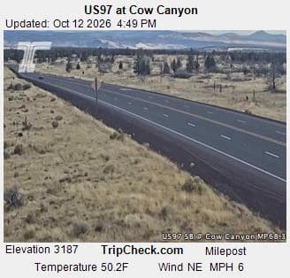US97 at Cow Canyon