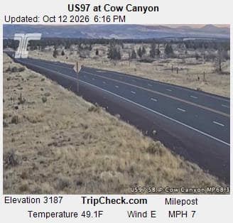 US97 at Cow Canyon