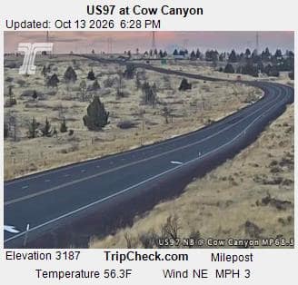 US97 at Cow Canyon