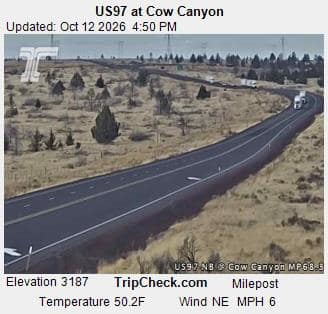 US97 at Cow Canyon