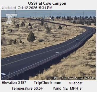 US97 at Cow Canyon