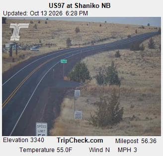 US97 at Shaniko NB