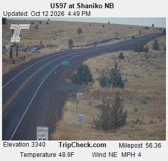 US97 at Shaniko NB