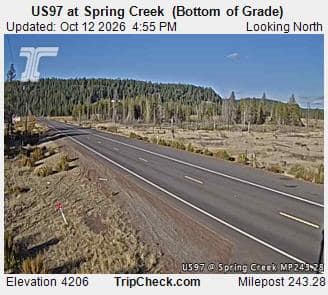 US97 at Spring Creek (Bottom of Grade)