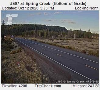 US97 at Spring Creek (Bottom of Grade)