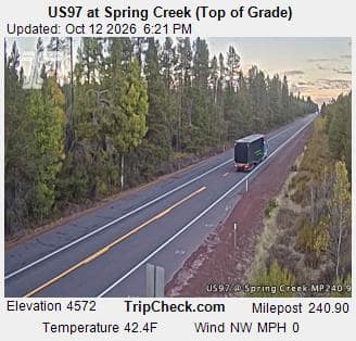 US97 at Spring Creek (Top of Grade)