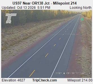 US97 Near OR138 Jct - Milepoint 214