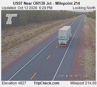 US97 Near OR138 Jct - Milepoint 214