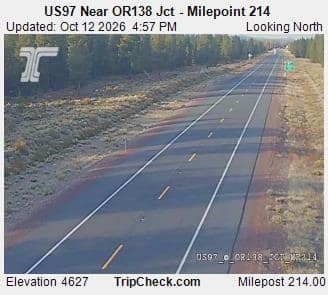 US97 Near OR138 Jct - Milepoint 214