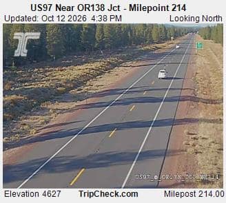 US97 Near OR138 Jct - Milepoint 214