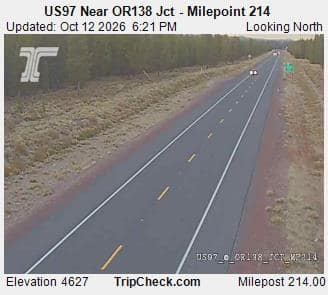 US97 Near OR138 Jct - Milepoint 214