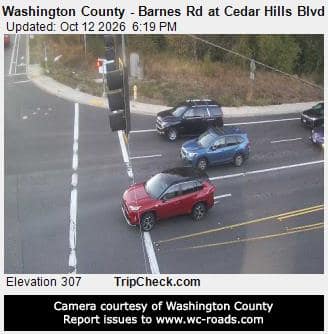 Washington County - Barnes Rd at Cedar Hills Blvd