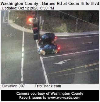 Washington County - Barnes Rd at Cedar Hills Blvd